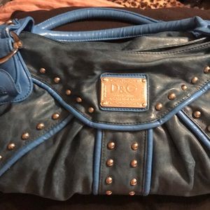Blue denim purse